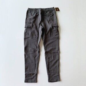 NWT Tea Collection Girl Pin Dot French Terry Cargo Pants 10 Years